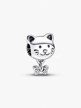 Pandora Pet Cat & Bow Charm
